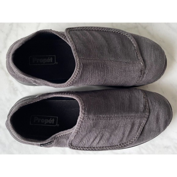 Propet Slate Corduroy Cush N Foot Hook & Loop Comfort Orthopedic Shoes-Mens 8.5M main image 10